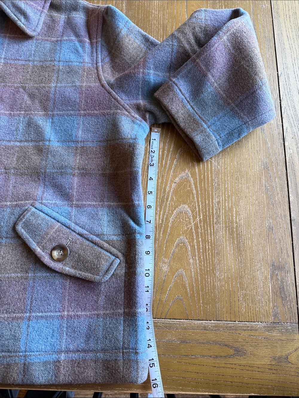 Women’s Vintage Pendleton 100% Wool Plaid Jacket Large - Picture 6 of 6